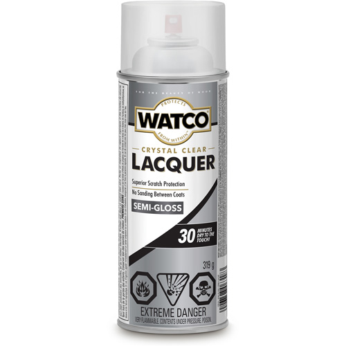 Laque pour bois Watco, 319 g, Transparent, Semi-brillant Rock Safety Industrial Ltd