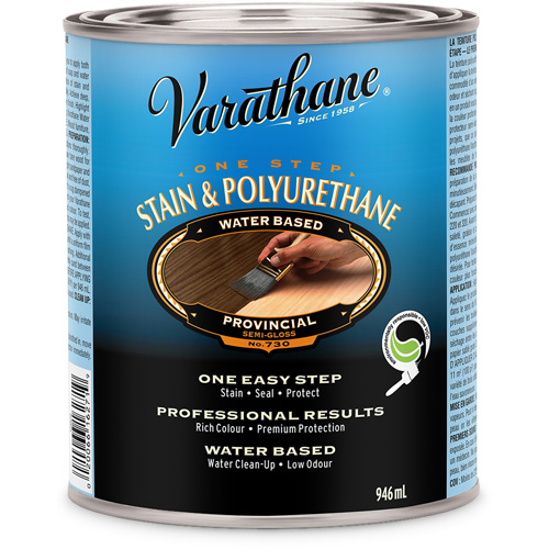 Varathane&reg; One Step Stain & Polyurethane, 946 ml, Provincial Rock Safety Industrial Ltd