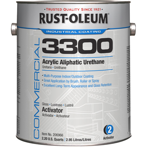 Syst&egrave;me 3300 de rev&ecirc;tement aliphatique &agrave; base dur&eacute;thane et dacrylique, 1 gal., Brillant Rock Safety Industrial Ltd