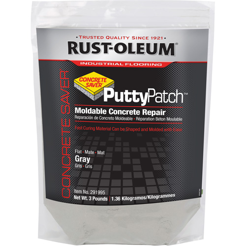 Mat&eacute;riau de ragr&eacute;age Concrete Saver Putty Patch, Sac, Gris Rock Safety Industrial Ltd