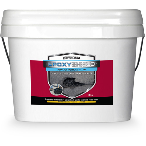 Remplisseur de nids-de-poule dasphalte EpoxyShield, Seau, Noir Rock Safety Industrial Ltd