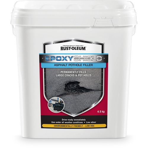 Remplisseur de nids-de-poule dasphalte EpoxyShield, Seau, Noir Rock Safety Industrial Ltd