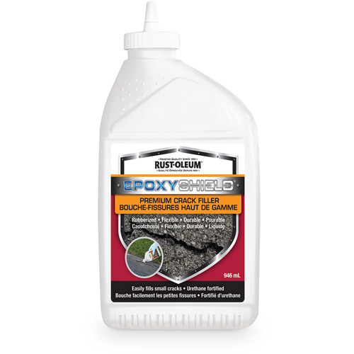 EpoxyShield&reg; Premium Rubberized Crack Filler, Bottle, Black Rock Safety Industrial Ltd