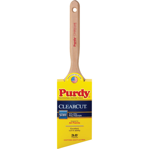 Pinceau Clearcut Glide, Poly/nylon, Manche Bois, Largeur de 3" Rock Safety Industrial Ltd