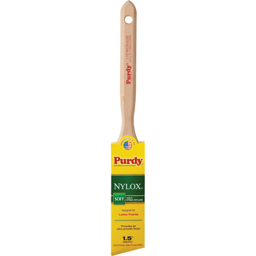 Nylox Glide Paint Brush, Nylon, Wood Handle, 1-1/2" Width Rock Safety Industrial Ltd