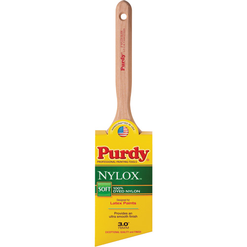 Nylox Glide Paint Brush, Nylon, Wood Handle, 3" Width Rock Safety Industrial Ltd