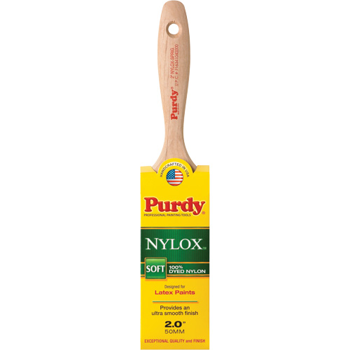 Pinceau Nylox Sprig, Nylon, Manche Bois, Largeur de 2" Rock Safety Industrial Ltd