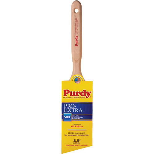 Pinceau Pro-Extra Glide, Mat&eacute;riau m&eacute;lang&eacute;, Manche Bois, Largeur de 2-1/2" Rock Safety Industrial Ltd