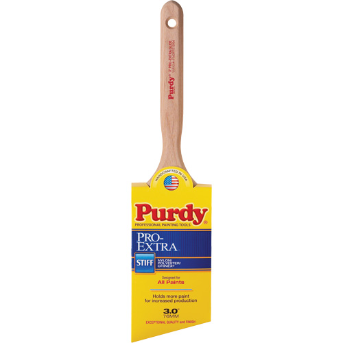 Pro-Extra Glide Paint Brush, Blended Material, Wood Handle, 3" Width Rock Safety Industrial Ltd