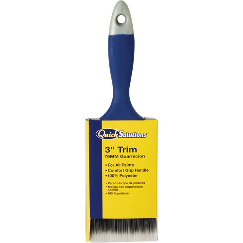Pinceau &agrave; garniture Quick Solutions, Polyester, Manche Plastique, Largeur de 3" Rock Safety Industrial Ltd