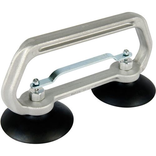 Appareils &agrave; ventouses - Ventouse double industrielle, 50 lb Capacit&eacute;, 4", Barre &agrave; tirer, 10" Longueur de la manche Rock Safety Industrial Ltd