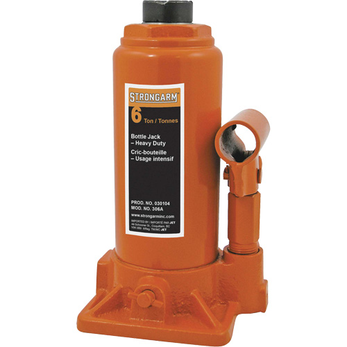 306A Cric-bouteille, 6 tonne(s), 16" Hauteur &eacute;lev&eacute;e Rock Safety Industrial Ltd