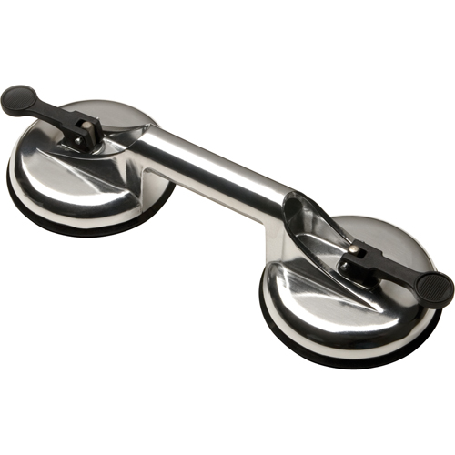 Ventouses de levage manuel - Ventouses doubles, 66 lb Capacit&eacute;, 4-5/8", Levier, 13" Longueur de la manche Rock Safety Industrial Ltd