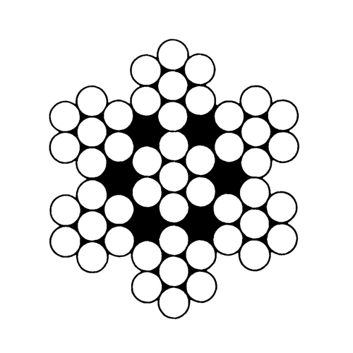 C&acirc;bles d'a&eacute;ronefs, 100' (30,48 m) x 3/64", 270 lb (0,135 tonne), Galvanis&eacute; Rock Safety Industrial Ltd
