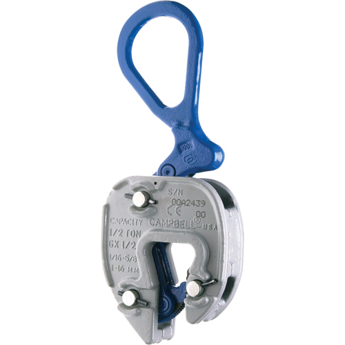 Brides de levage GX, 2000 lb (1 tonne), Ouverture de la m&acirc;choire de 1/16" - 3/4" Rock Safety Industrial Ltd