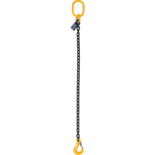 &eacute;lingues en chaîne, chaîne Calibre 80, Simple branches, crochets Oblong et &eacute;chappement, 5/8" x 5' Rock Safety Industrial Ltd