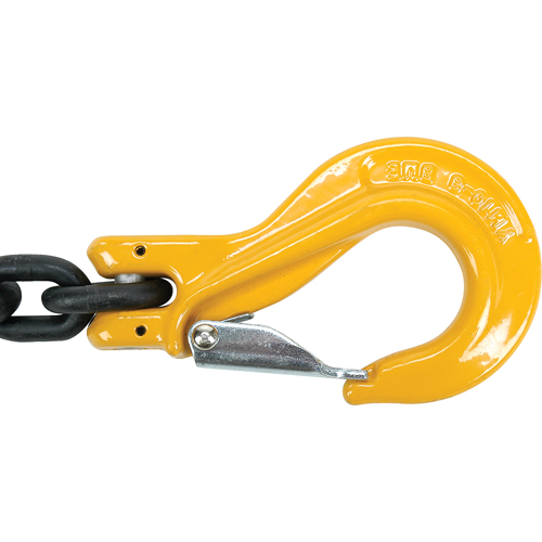 &eacute;lingues en chaîne, chaîne 80, Double branches, crochets Oblong et grappin, 5/8" x 5' Rock Safety Industrial Ltd