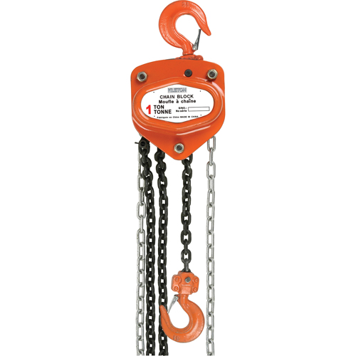 Chain Hoist, 10' Lift, 1000 lbs. Capacity, Alloy Steel Chain Rock Safety Industrial Ltd