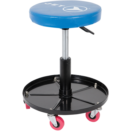JMS-642A Adjustable Mechanic's Roller Seat, Vinyl, Blue, 300 lbs. Capacity Rock Safety Industrial Ltd