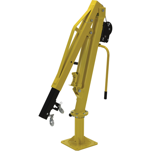 Winch Operated Truck Jib Crane, 500 lbs. (0.25 tons) Capacity, 102' Max. Clearance Rock Safety Industrial Ltd