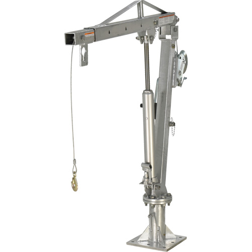 Winch Operated Truck Jib Crane, 1000 lbs. (0.5 tons) Capacity, 97" Max. Clearance Rock Safety Industrial Ltd