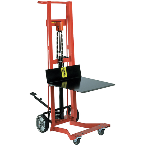 Hydraulic Platform Lift Stacker, Foot Pump Operated, 750 lbs. Capacity, 54" Max Lift Rock Safety Industrial Ltd