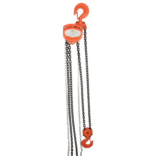Chain Hoist, 10' Lift, 1000 lbs. (0.5 tons) Capacity, Alloy Steel Chain Rock Safety Industrial Ltd