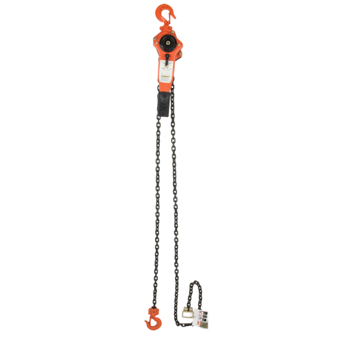Palan &agrave; levier, Lev&eacute;e 5', Cabacit&eacute; 3000 lb (1,5 tonne), Chaîne en Acier alli&eacute; Rock Safety Industrial Ltd