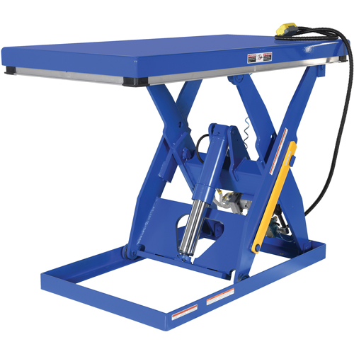 Hydraulic Scissor Lift Table, Steel, 60" L x 30" W, 3000 lbs. Cap. Rock Safety Industrial Ltd