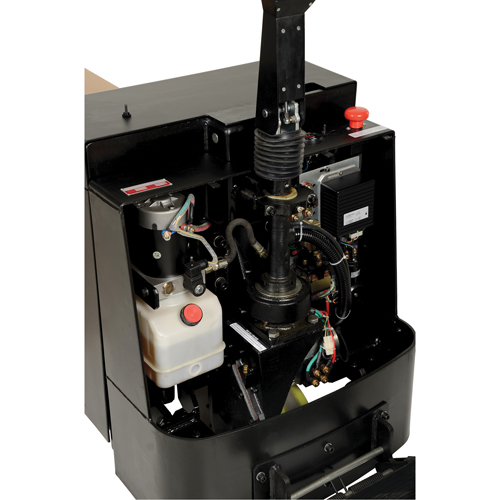 Transpalette &eacute;lectrique motoris&eacute; a/plateforme &agrave; conducteur debout, Capacit&eacute; 4500 lb, 96" lo x 30" la Rock Safety Industrial Ltd