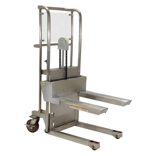 Hefti-Lift Load Stacker, Foot Pump Operated, 450 lbs. Capacity, 45-5/8" Max Lift Rock Safety Industrial Ltd