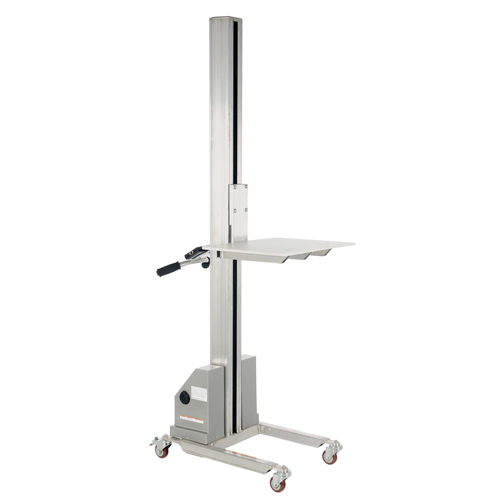 Quick Lift Stacker, Electric Operated, 125 lbs. Capacity, 72" Max Lift Rock Safety Industrial Ltd
