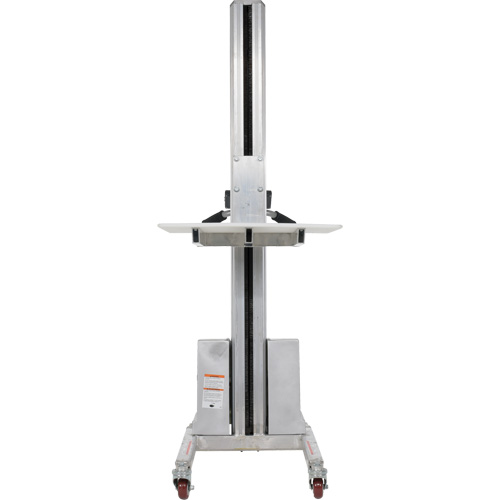 Quick Lift Stacker, Electric Operated, 175 lbs. Capacity, 57" Max Lift Rock Safety Industrial Ltd