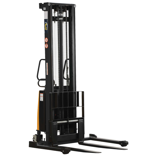 Fork Lift Stacker, Electric Operated, 2000 lbs. Capacity, 150" Max Lift Rock Safety Industrial Ltd