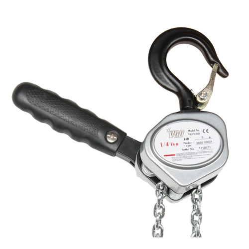 Mini palan &agrave; levier, Lev&eacute;e 10', Cabacit&eacute; 550 lb (0,275 tonne), Chaîne en Zingu&eacute; Rock Safety Industrial Ltd