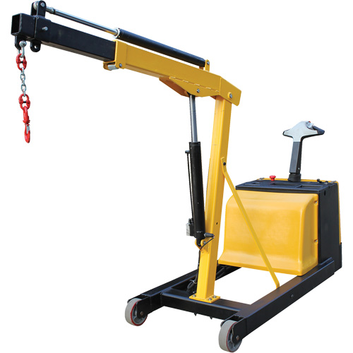 Electric Powered Floor Crane, 8.8' Lift, 1500 lbs. (0.75 tons), 44-1/4" Arm, 62-1/4" H Rock Safety Industrial Ltd