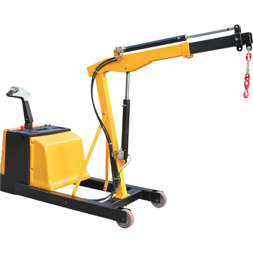 Electric Powered Floor Crane, 8.8' Lift, 1500 lbs. (0.75 tons), 44-1/4" Arm, 62-1/4" H Rock Safety Industrial Ltd