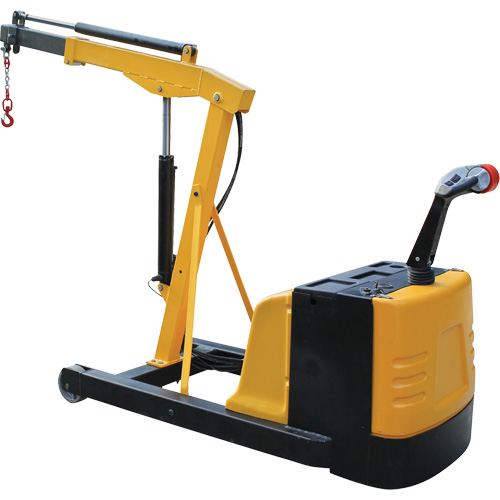 Electric Powered Floor Crane, 8.8' Lift, 1500 lbs. (0.75 tons), 44-1/4" Arm, 62-1/4" H Rock Safety Industrial Ltd