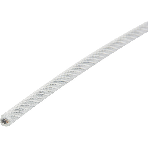 Wire Rope, 1000' (304.8 m) x 1/16", 480 lbs. (0.24 tons), Galvanized Rock Safety Industrial Ltd