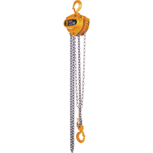 Kito Manual Chain Hoist, 15' Lift, 2000 lbs. (1 tons) Capacity, Steel Chain Rock Safety Industrial Ltd