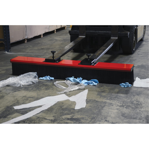 Fork Truck Mounted Brush Sweeper Rock Safety Industrial Ltd