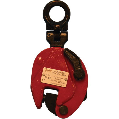 Griffe de levage universelle VUPC, 1600 lb (0,8 tonne), Ouverture de la m&acirc;choire de 0" - 19/32" Rock Safety Industrial Ltd