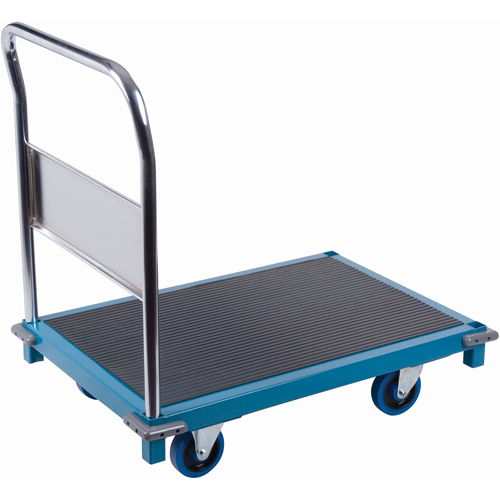 Institutional Platform Trucks, 36" L x 24" W, 1000 lbs. Capacity, Rubber Casters Rock Safety Industrial Ltd