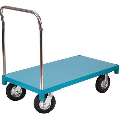 Platform Truck, 36" L x 24" W, 1000 lbs. Capacity, Pneumatic Casters Rock Safety Industrial Ltd