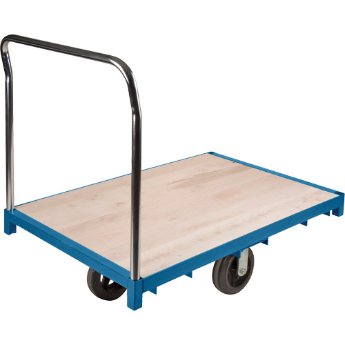 Heavy-Duty Platform Truck, 48" L x 24" W, 2000 lbs. Capacity, Rubber Casters Rock Safety Industrial Ltd