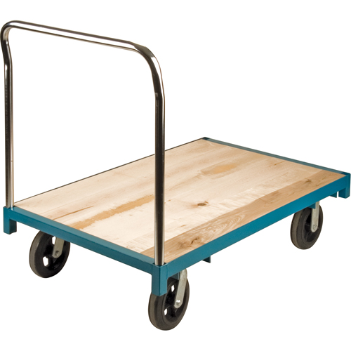 Heavy-Duty Platform Truck, 48" L x 30" W, 2000 lbs. Capacity, Rubber Casters Rock Safety Industrial Ltd