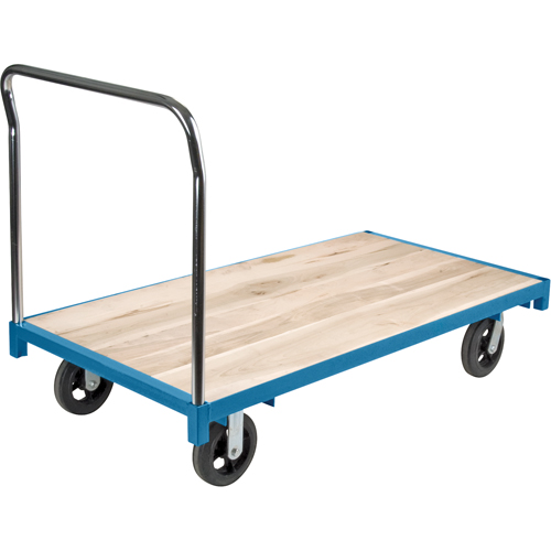 Heavy-Duty Platform Truck, 60" L x 30" W, 2000 lbs. Capacity, Rubber Casters Rock Safety Industrial Ltd