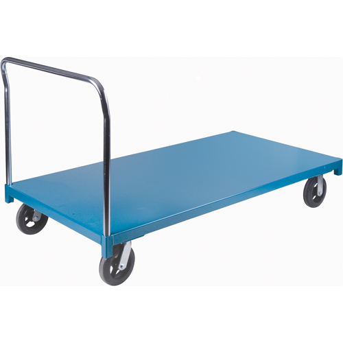 Chariot &agrave; plateforme robuste, 72" lo x 36" la x Capacit&eacute; 2000 lb, Roues en Caoutchouc Rock Safety Industrial Ltd