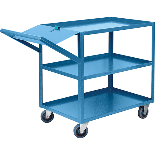 Order Picking Carts, 36" H x 24" W x 52" D, 3 Shelves, 1200 lbs. Capacity Rock Safety Industrial Ltd