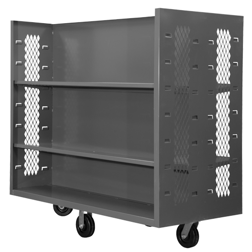 Chariots en treillis m&eacute;tallique, Acier, 30" x 54" x 60", Capacit&eacute; 1500 lb Rock Safety Industrial Ltd